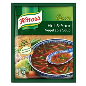 Knorr Classic Hot & Sour Veg Soup : 43 gms (pack of 12)