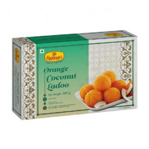 Haldiram’s Orange Coconut Ladoo : 500 grm