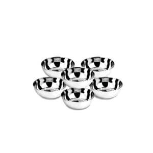 Stainless Steel Bowl 250 ml (Set of 6)